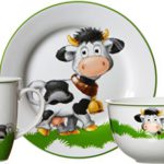 Ritzenhoff & Breker Frühstücksgeschirr-Set Kuh Heidi, 3-teilig, Porzellan