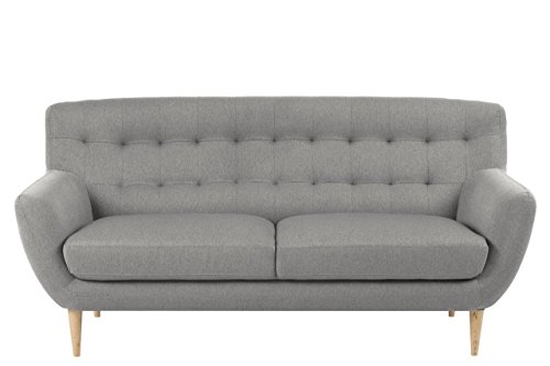 Sofa 3 Sitzer 185 x 84 x 87 Polstersofa Stoff Wohnzimmer Polstercouch Skandinavisches Design Lounge Vintage Couch Retro in verschiedenen Farben