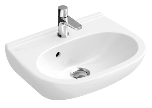 Villeroy & Boch Handwaschbecken compact O.novo 536046 450x350mm mittl Hl. durchgest o. Ül. weiß, 536