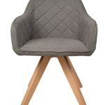 ts-ideen Lounge Design Sessel Stuhl Clubsessel Holz anthrazit Stoffbezug zum sitzen im Wohnzimmer Büro Esszimmer oder im Flur
