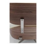 Kare Design – Drehstuhl Leder weiß und Holz Ponte Uni