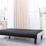 NEG Design Schlafsofa HELIOS (schwarz/weiß) mit Napalon-Leder-Bezug Klappsofa, 3-Sitzer, Liegefläche 179x108cm, sehr bequem