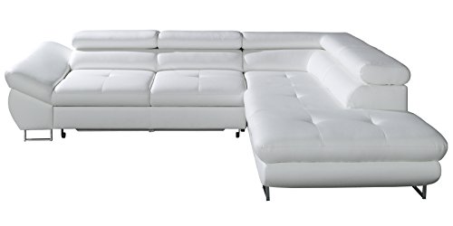 Polsterecke Sofa FABIO Wohnlandschaft mit Schlaffunktion Schlafsofa Schlafcouch Kunstleder Webstoff Polsterecke Sofa FABIO Wohnlandschaft mit Schlaffunktion Schlafsofa Schlafcouch Kunstleder Webstoff