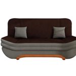Sofa Weronika Style mit Bettkasten und Schlaffunktion, Couch vom Hersteller, Microfaser, Schlafcouch, Schlafsofa, Wohnlandschaft (Alova 10 + Alova 68)
