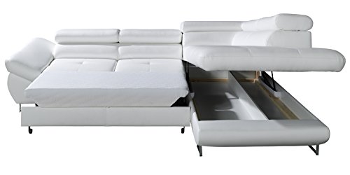 Polsterecke Sofa FABIO Wohnlandschaft mit Schlaffunktion Schlafsofa Schlafcouch Kunstleder Webstoff Polsterecke Sofa FABIO Wohnlandschaft mit Schlaffunktion Schlafsofa Schlafcouch Kunstleder Webstoff