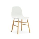 Normann Copenhagen - Form Stuhl mit Holzgestell - weiß - Eiche - Simon Legald - Design - Esszimmerstuhl - Küchenstuhl - Speisezimmerstuhl
