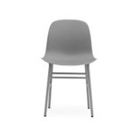 Normann Copenhagen - Form Stuhl mit Metallgestell - grau - Simon Legald - Design - Esszimmerstuhl - Küchenstuhl - Speisezimmerstuhl