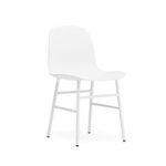 Normann Copenhagen - Form Stuhl mit Metallgestell - weiß - Simon Legald - Design - Esszimmerstuhl - Küchenstuhl - Speisezimmerstuhl