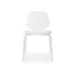 Normann Copenhagen Stuhl "My Chair" lackiertes Eschenfuniert pulverbeschichteter Stahl weiß / Weiß Größe: 80 x 50 x 53 cm