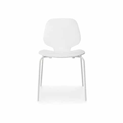 Normann Copenhagen Stuhl "My Chair" lackiertes Eschenfuniert pulverbeschichteter Stahl weiß / Weiß Größe: 80 x 50 x 53 cm