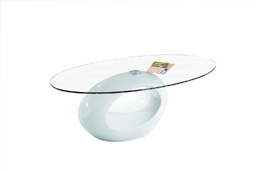 Links 50100120 Couchtisch weiß hochglanz Glastisch Wohnzimmertisch Wohnzimmer Tisch modern NEU