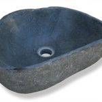 LioLiving®, Waschbecken "Stone" aus Stein / Findling gefertigt (#400122)