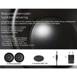 Innocent Polsterbett aus Kunstleder weiß schwarz 180x200cm mit LED und Lautsprecher Riffina Boxspringbett