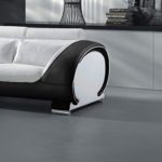 SAM® Ecksofa Vigo Combi 1 181 x 242 cm in weiß schwarz links Polsterecke Couch Sofa