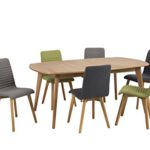 AC Design Furniture 64832 Esszimmerstuhl, Stoff, hellgrau, 43 x 42 x 90 cm