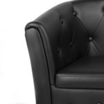 Homelux Clubsessel Loungesessel Cocktailsessel Chesterfield (L x B x T) 70 x 63 x 53 cm Schwarz Homelux Clubsessel Loungesessel Cocktailsessel Chesterfield (L x B x T) 70 x 63 x 53 cm Schwarz