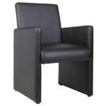 Cocktailsessel Esszimmerstuhl Besucherstuhl TONY, gepolstert in schwarz Cocktailsessel Esszimmerstuhl Besucherstuhl TONY, gepolstert in schwarz
