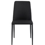 AC Design Furniture 61063 Stuhl Nina 2-er Set anthrazit, Rückseite/Beine, Keder schwarz