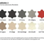 Ecksofa Leder design Carpi Wohnlandschaft Teilleder Farbwahl (Ausrichtung Spiegelverkehrt)