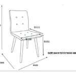 AC Design Furniture Charlotte Stuhl, Stoff, Hellgrau, 55,5 x 43 x 88 cm