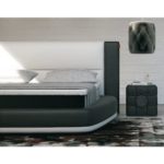 Innocent Boxspringbett aus Kunstleder weiß / schwarz Bloom B 140 x L 200 cm