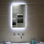 LED-Beleuchtung TOUCH SCHALTER Badspiegel GS044 Lichtspiegel Wandspiegel (40 x 60 cm)