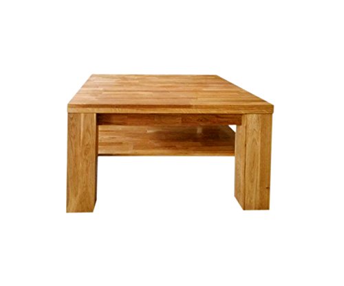 SAM® Stilvoller Couchtisch Ancona 17020 Tisch in Wildeiche massiv 80 x 80 cm natürlich geölte Oberfläche