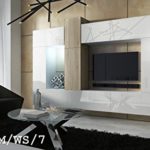 FUTURE 22 Wohnwand Anbauwand Wand Schrank Wohnzimmer Wohnzimmerschrank Hochglanz-Matt Weiß-Sonoma Schwarz-Sonoma LED RGB Beleuchtung (22/HGM/WS/7, LED weiß) FUTURE 22 Wohnwand Anbauwand Wand Schrank Wohnzimmer Wohnzimmerschrank Hochglanz-Matt Weiß-Sonoma Schwarz-Sonoma LED RGB Beleuchtung (22/HGM/WS/7, LED weiß)