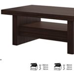 Design Couchtisch H-111 Walnuss / Wenge Schublade höhenverstellbar ausziehbar Tisch