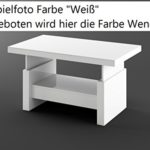 Design Couchtisch H-111 Walnuss / Wenge Schublade höhenverstellbar ausziehbar Tisch