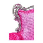 Kare Design – Sofa Barock 3 Sitzer rosa und silber Posh