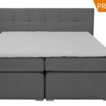 Boxspringbett ka-line® 180x200 cm Hellgrau H3 mit Füßen Polsterbett Premium Hotelbett Bett amerikanische Doppelbett Luxus Komfort
