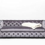 3-Sitzer Chesterfield Sofa My Desire Polsterfarbe: Silbergrau