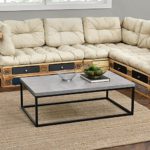 [en.casa]® Couch-Tisch Design MDF Metall Gestell Beistelltisch Wohnzimmer