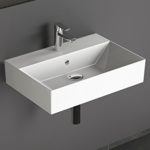 Aqua Bagno KS.60 Design Waschbecken/Aufsatzbecken 60x42cm Keramik weiß Waschtisch Waschschale