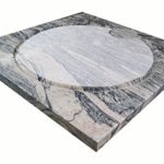 Design Duschwanne aus Naturstein, Duschtasse, Granit, 90*90cm, Juparana