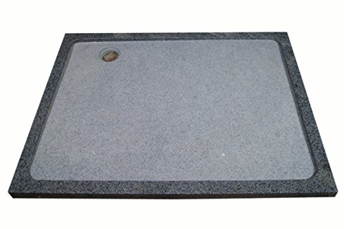 Duschwanne aus Naturstein, Duschtasse, Granit, 120*90cm, anthrazit, G654