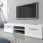 TV Möbel Lowboard Schrank Ständer Mambo weiß matt/weiß hochglanz 160 cm