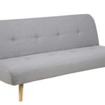AC Design Furniture 64964 Bettcouch, Stoff, hellgrau, 92 x 192 x 89 cm