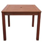 Gartentisch 90x90cm Natur Holztisch Tisch