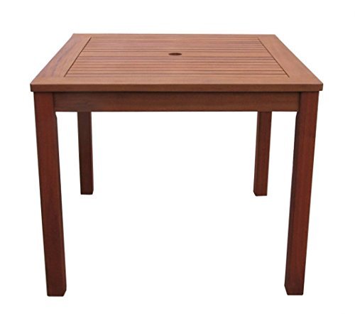Gartentisch 90x90cm Natur Holztisch Tisch