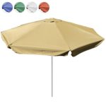 Sonnenschirm 4m mit Kurbel Alu Gestell Sonnenschutz Gartenschirm