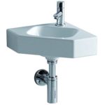 Keramag Waschbecken Eck iCon Schenkellänge:32,5cm weiß(alpin)