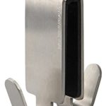 Fackelmann 61238 Doppelhaken Glas-Duschwand, Edelstahl, silber