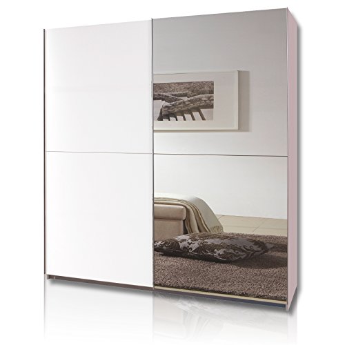 Wimex Kleiderschrank/ Schwebetürenschrank Queen, 2 Türen, (B/H/T) 180 x 198 x 64 cm, Weiß