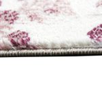 Edler Designer Teppich Moderner Teppich Wohnzimmer Teppich Patchwork Vintage Meliert Karo Muster in Lila Creme Grau Rosa Schwarz Größe 120x170 cm