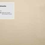CAVADORE 2,5-Sitzer Ledersofa Corianne/Kleines Sofa in hochwertigem Echtleder und modernem Design/Mit Armteilverstellung/Größe: 192 x 80 x 99 (BxHxT)/Bezug: Echtleder weiß