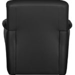 Cavadore 4342 Sessel Klariza, 99 x 102 x 91 cm, Leder Punch kombiniert mit Kunstleder, schwarz