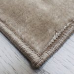 VIMODA Teppich Kariert Retro Muster Meliert in Braun Schlafzimmer Wohnzimmer - ÖKO TEX Zertifiziert, Maße:160x230 cm