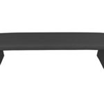 CAVADORE Vorbank CHARISSE / Küchenbank 180 cm breit in schwarz / Moderne, gepolsterte Sitzbank / Kunstleder-Bank schwarz / Bank ohne Lehne: 180 x 45 x 48 cm (B x T x H)